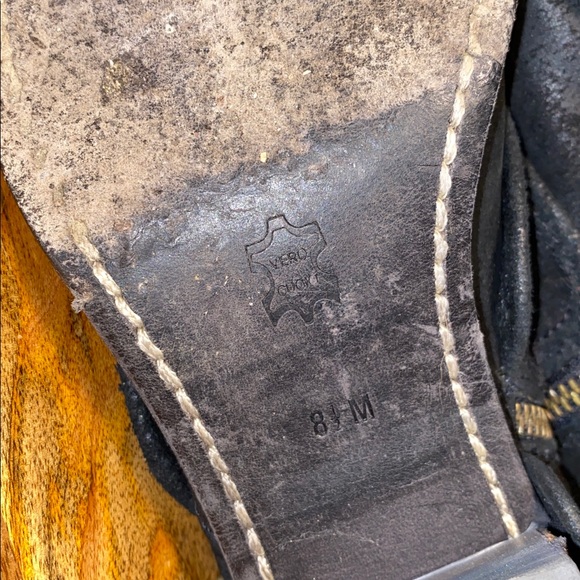 Donald J. Pliner Devi Black Distressed Suede Leather Knee High Boots 8.5 M - Picture 12 of 13